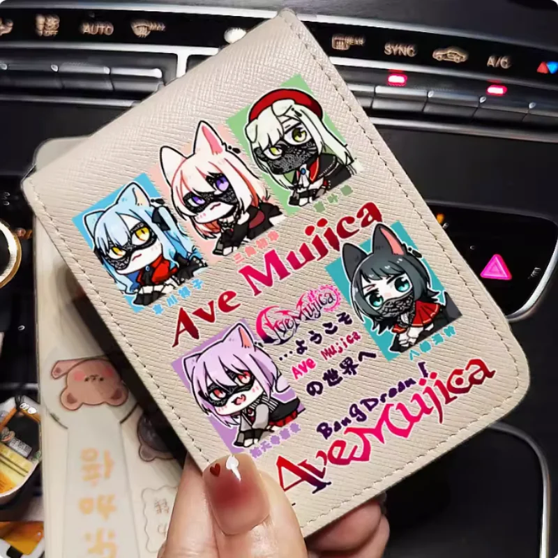 

BanG Dream Ave Mujica Anime Wallet Fold Bag Multi Card Coin Pocket Photoes Holder Fashion Kids Wallets Gift