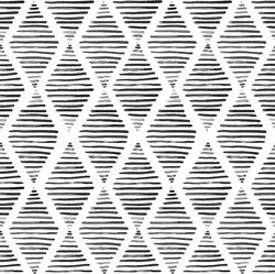 Black and White Peel and Stick Wallpaper Modern Diamond Self Adhesive Wall Paper Boho Geometric Removable Contact Paper