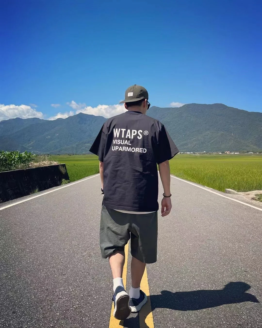

2023 WTAPS Japanese Loose Casual Blend TEE Round Neck Letter Short Sleeve T-shirt TX939