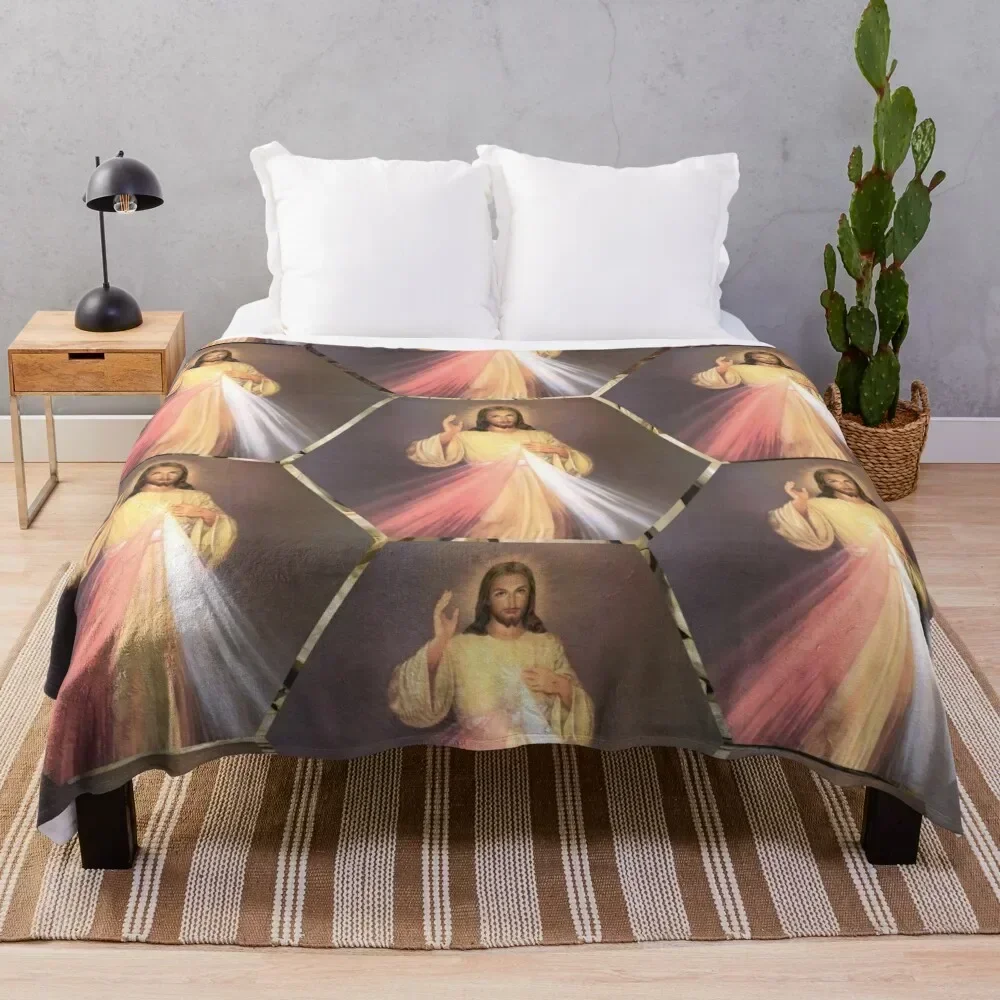 

Divine Mercy Throw Blanket for winter Luxury Throw for sofa Thin Blankets