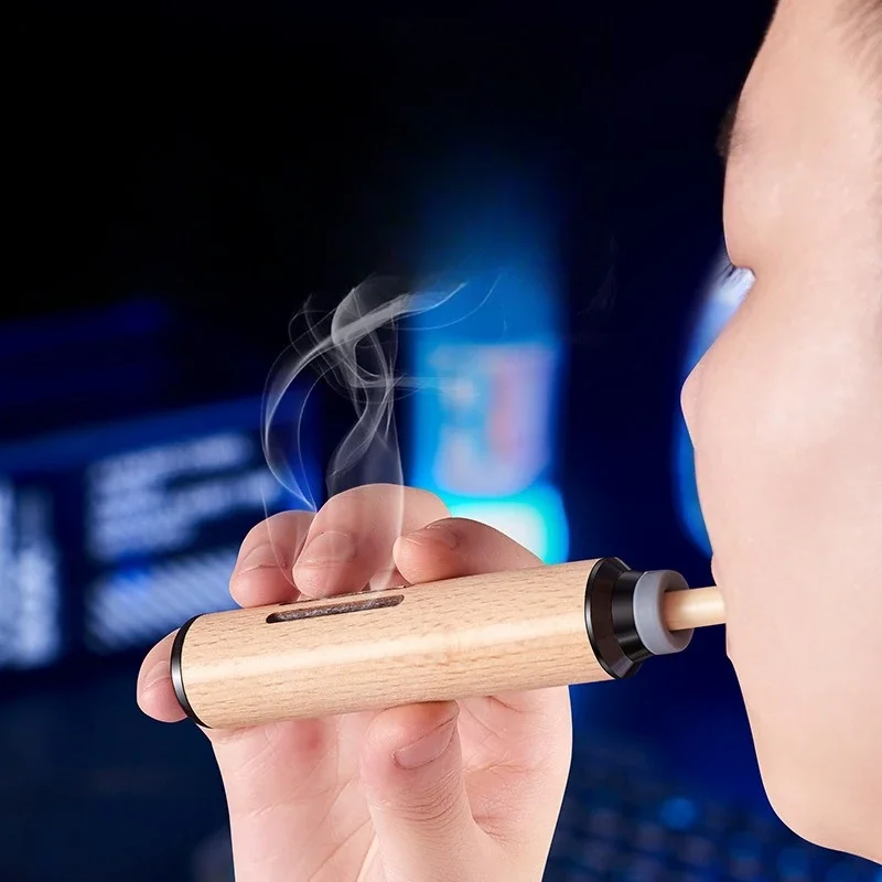 1 stücke Holz Aschenbecher Tasche Zigarre Aschenbecher Ruß Abdeckung Tragbare Aschenbecher für Auto Rauchen Zubehör