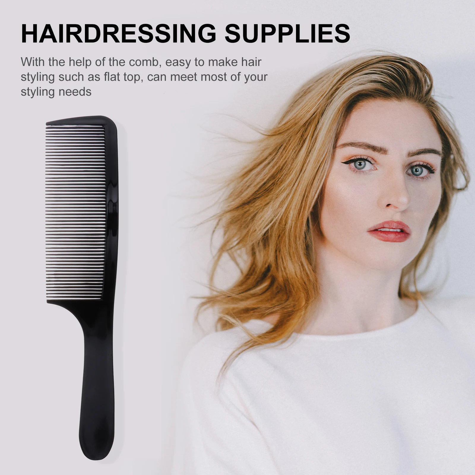 

5Pcs Arc Hairstyle Combs Smooth Plastic Teeth Barber Comb for Flat Top Fade Cut Hairdressing Supply Flat Clipper Combs