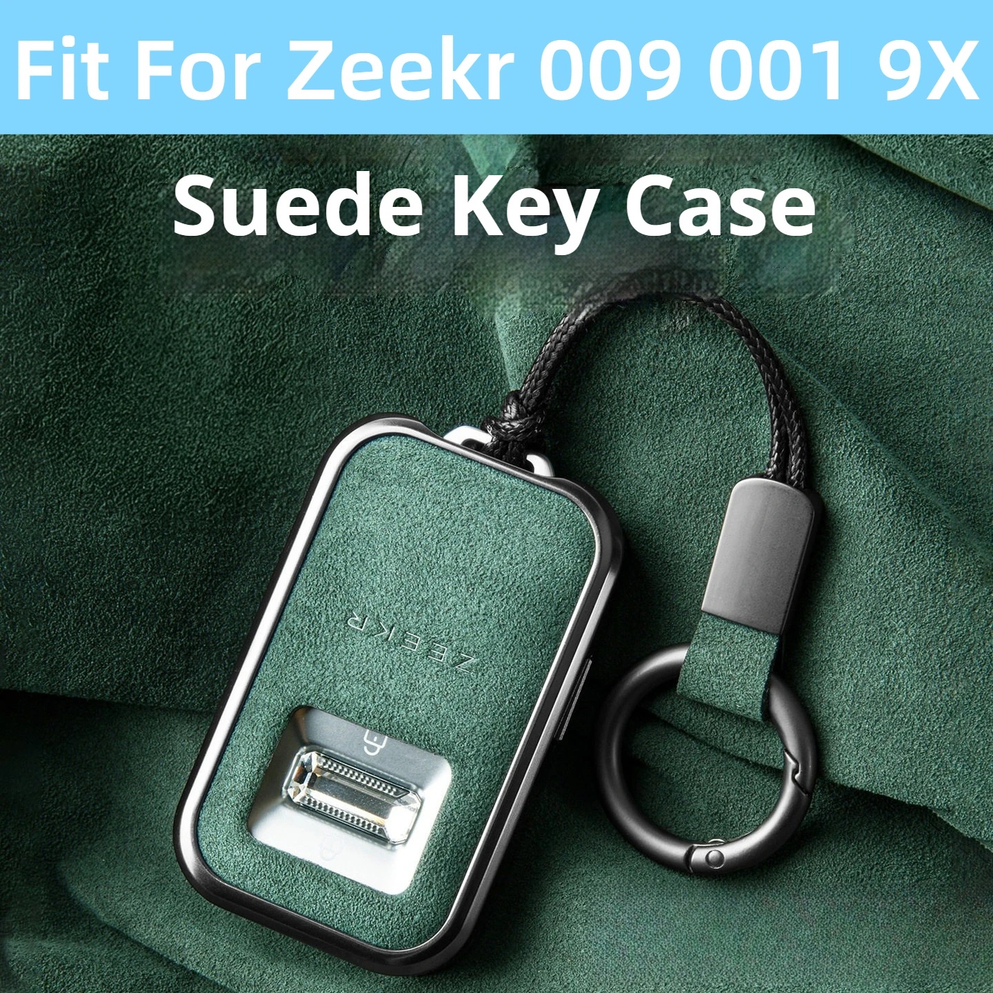 Fit For Zeekr 009 001 9X Key Cover High Grade Full Wrap Suede Car Key Case Auto Interior Accessories Modification Parts