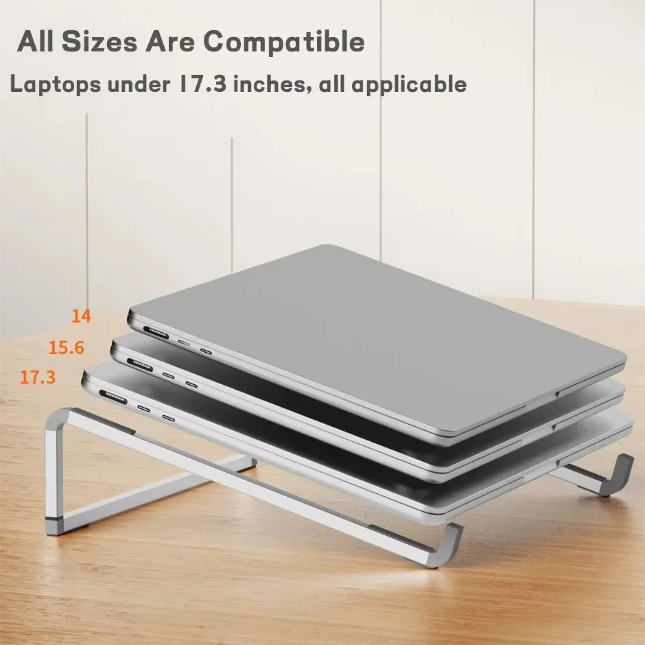 Foldable Non-slip Notebook Holder Portable Laptop Stand Aluminum Alloy Support Computer Bracket Ultra light for Macbook Air Pro image 5