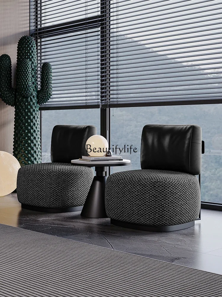 

ls 18 Italian Minimalist Sofa Chair for Balcony, Hotel, Nordic Designer, Homestay, Meeting Table and Two Chairs
