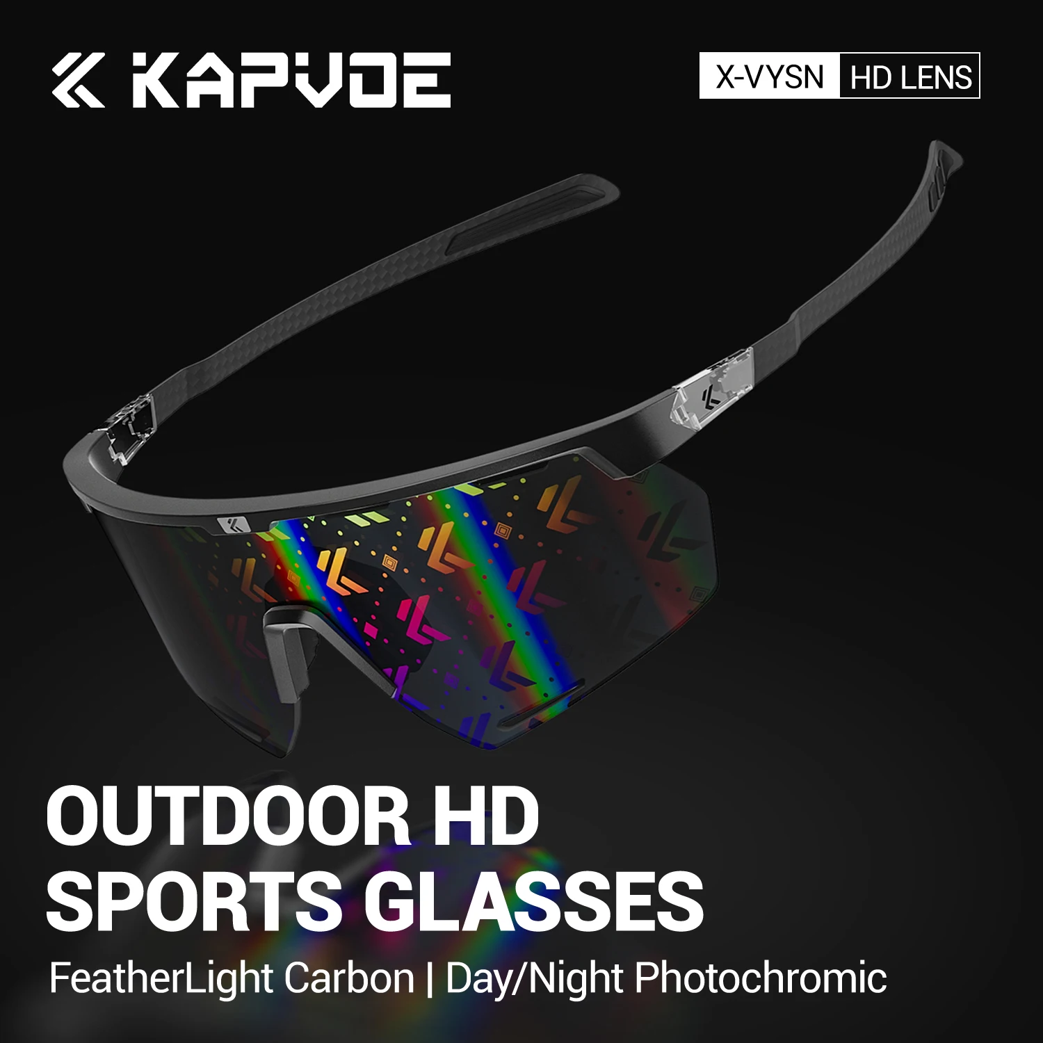 

Kapvoe велосипедные очки из настоящего углеродного волокна, солнцезащитные очки для мужчин, легкие фотохромные UV400, MTB велосипедные спортивные очки