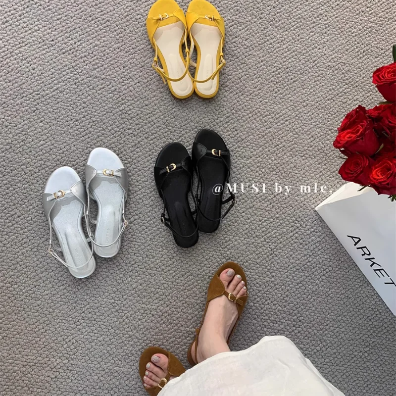 

Sandals for Women 2025 Flat Shoes Women's Casual Outerdoor Summer New Versatile Sandals Women Sandalias Mujer