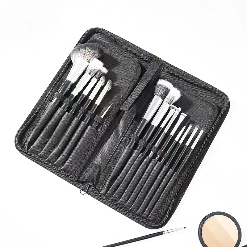 Makeup Brushes Bag Case 15-pockets Brush Holder