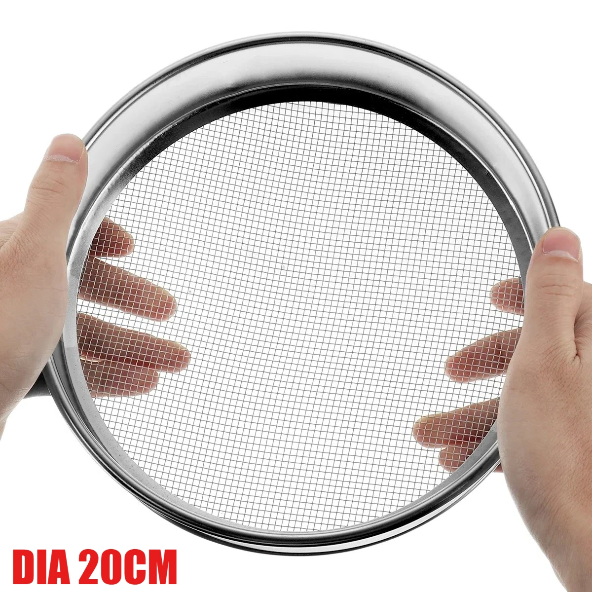 1pcs Dia 20cm 4.75-0.15mm 4-100 Mesh Test Sieve  Dia 200mm Stainless Steel Aperture Lab Standard Test Sieve