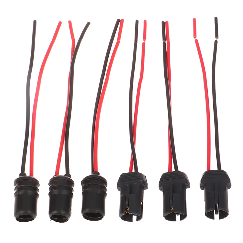 10 قطعة DC12V T10 W5W 194 168 المقبس ماركر حامل مصباح موصل سلك لمبة تسخير استبدال قطع غيار السيارات #5