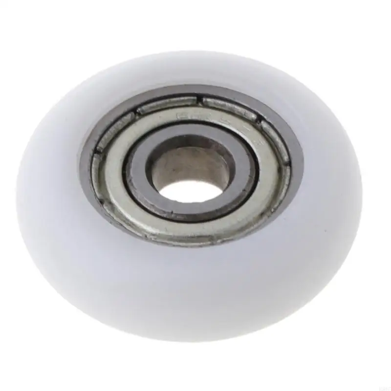 H9ec 10 pcs 5x23x7.3mm 나일론 플라스틱 카본 스틸 베어링 풀리 바퀴 임베디드 그로