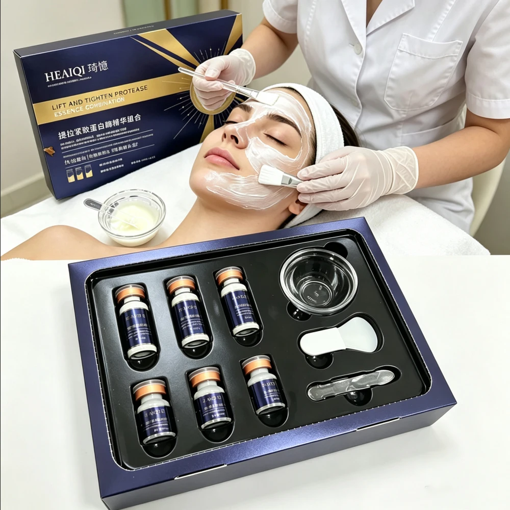 Korea Face Lift Enzymes Mask Tightening Skin Lifting Effective Magic Mask Lift and Tighten Protease Essence Combination Kit