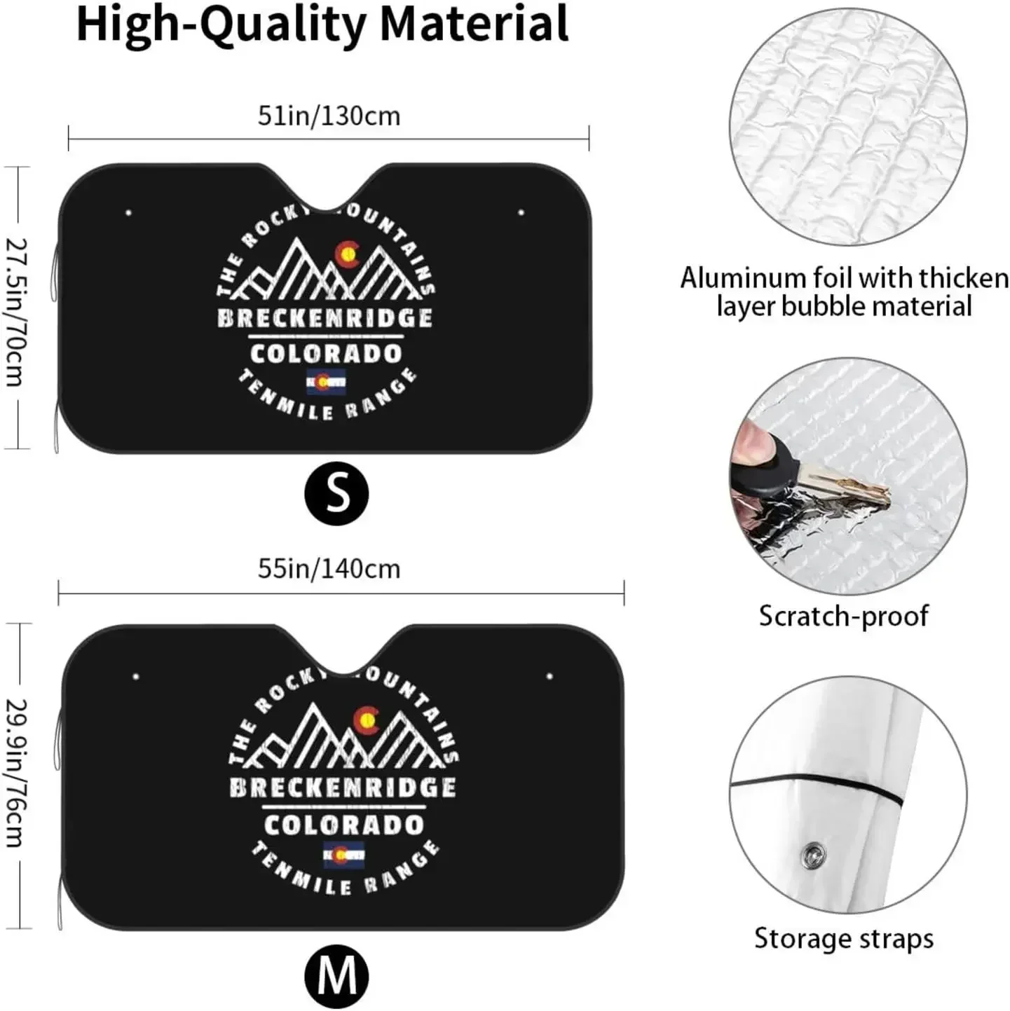 

Гора Колорадо с узором флага Автомобильный солнцезащитный козырек на переднее окно Солнцезащитный козырек для большинства седанов SUV Блоки Максимальные ультрафиолетовые лучи Сохраняют ваш автомобиль крутой