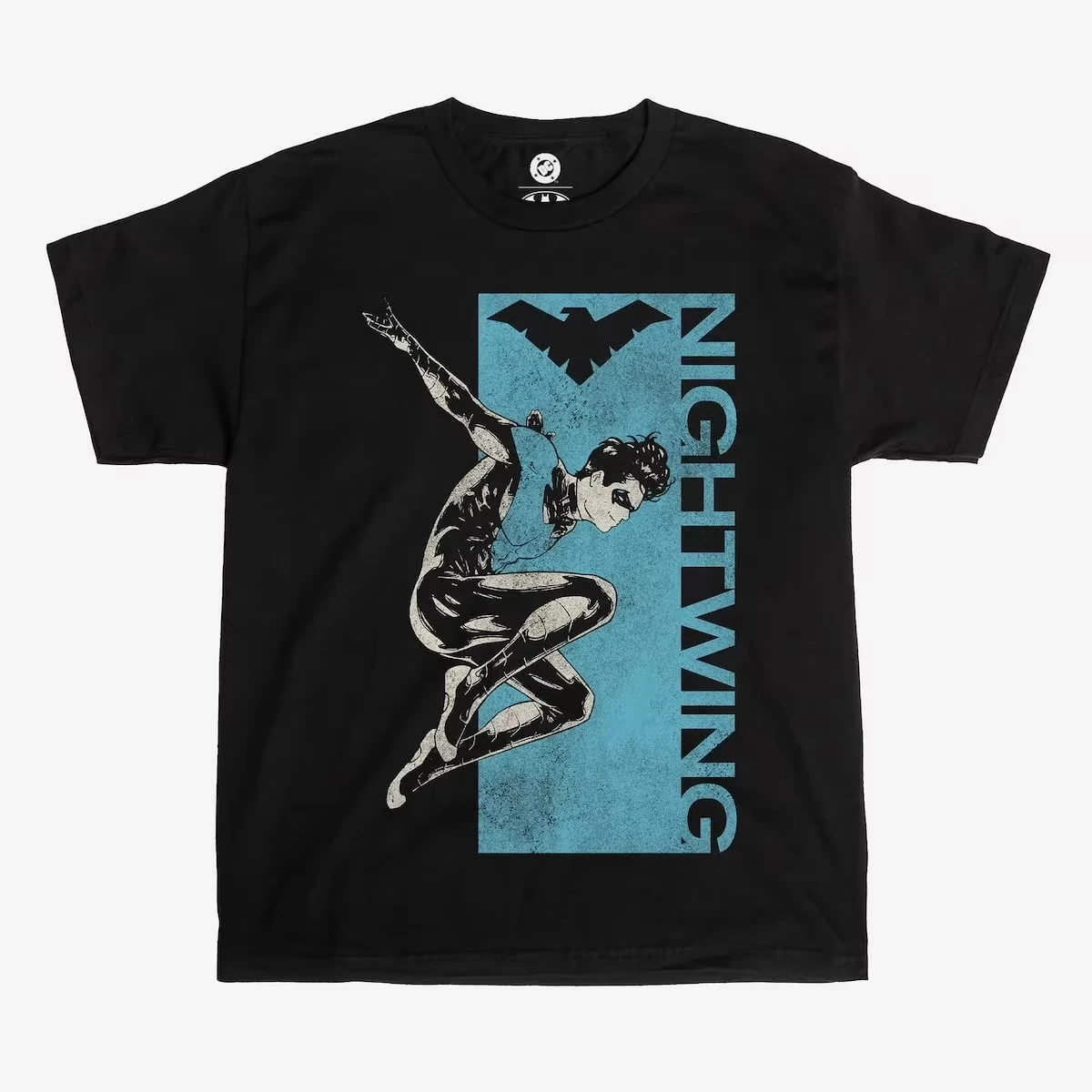 Nightwing Vintage Graphic T Shirt Unisex Superhero Dick Grayson Comic Print Short Sleeve Casual Black Tee Tops