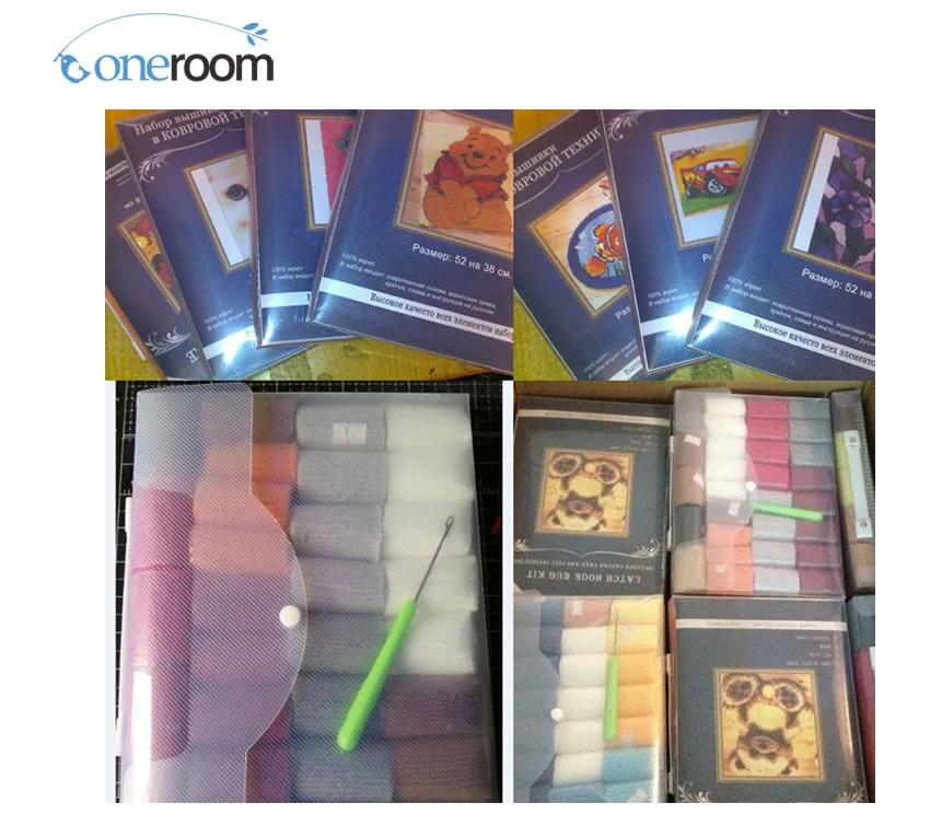Embroidery Canvas Hook Kits, Unfinished Acrylic Yarn, Embroidery Cushion, Cross Stitch Carpet, 9 Latch, Top Selling SEA