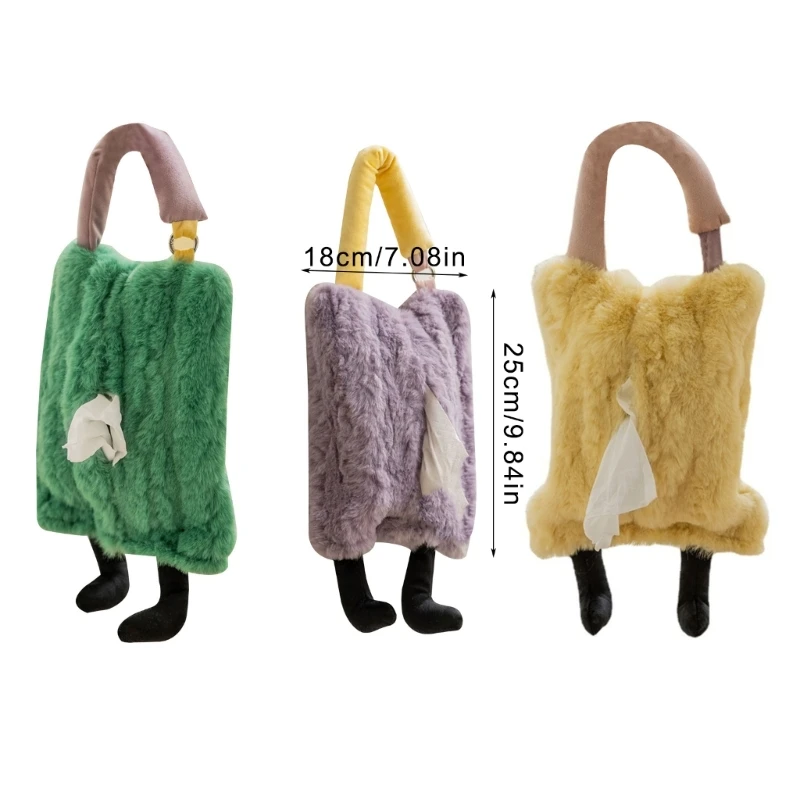 Organisateurs mouchoirs élégants en polyester, pratiques pour porte-clés fixation à main