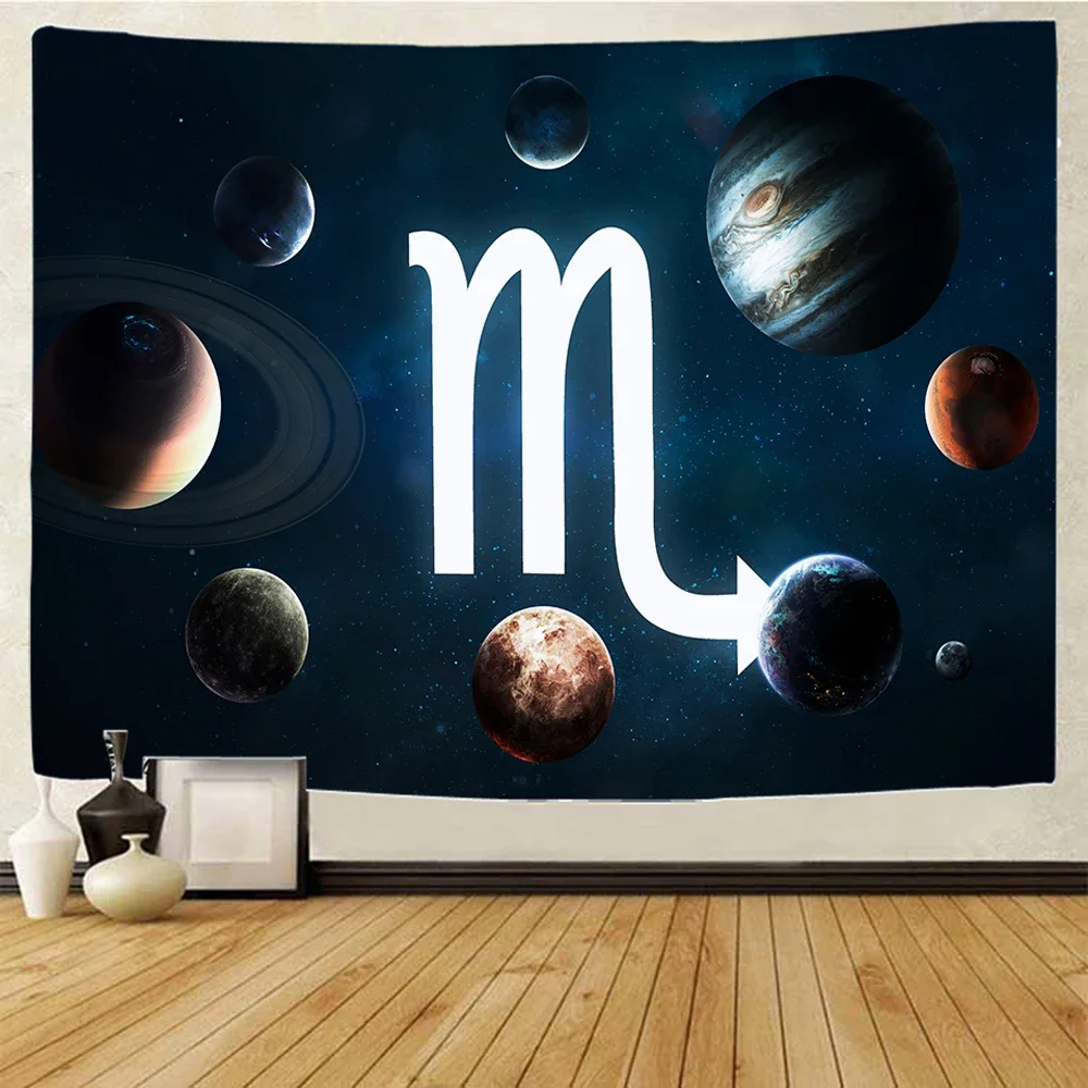 Galaxy Mars home decoration art large scale tapestry fantasy scene wall hung Bohemian decorative bed sheet sofa blanket