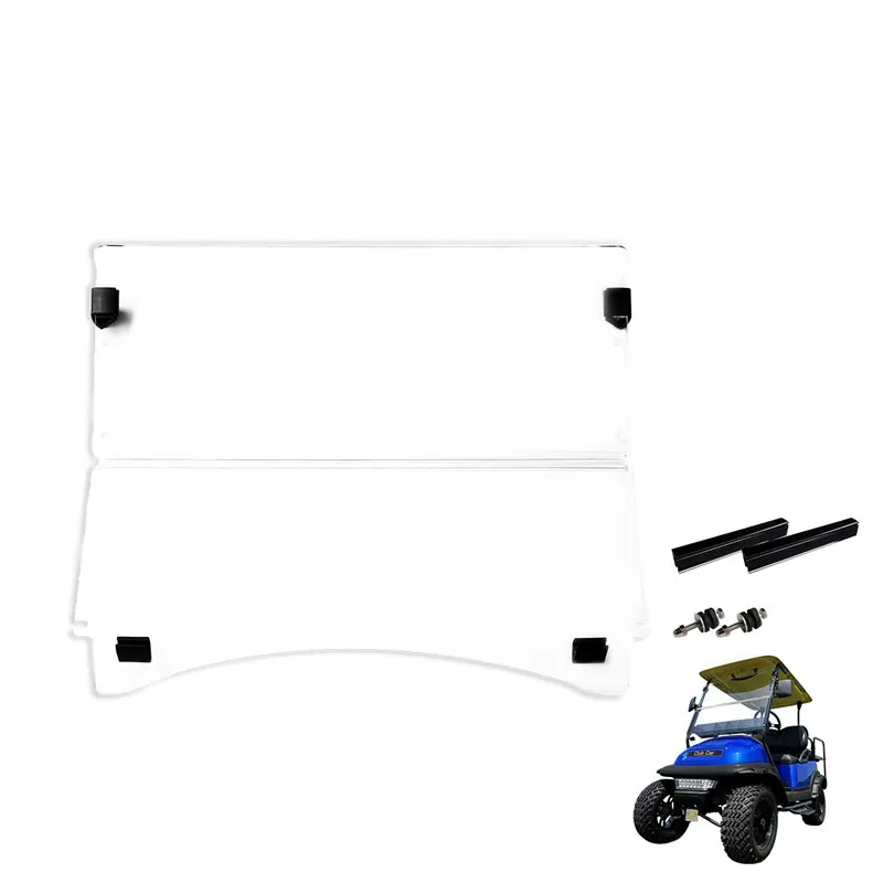 Foldable Golf Car Front Windshield, Suitable for Club Car Precedent 2004-up