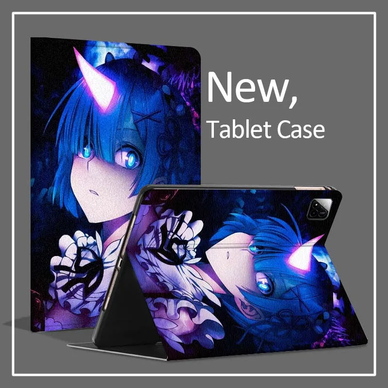 

Japanese Anime Re ZERO Art For Xiaomi Redmi Mi Pad 4 5 6 6s 7 7s SE Pro 2 11 Plus Max 12.4 11 11.2 12.5 8.7 inch Tablet Case