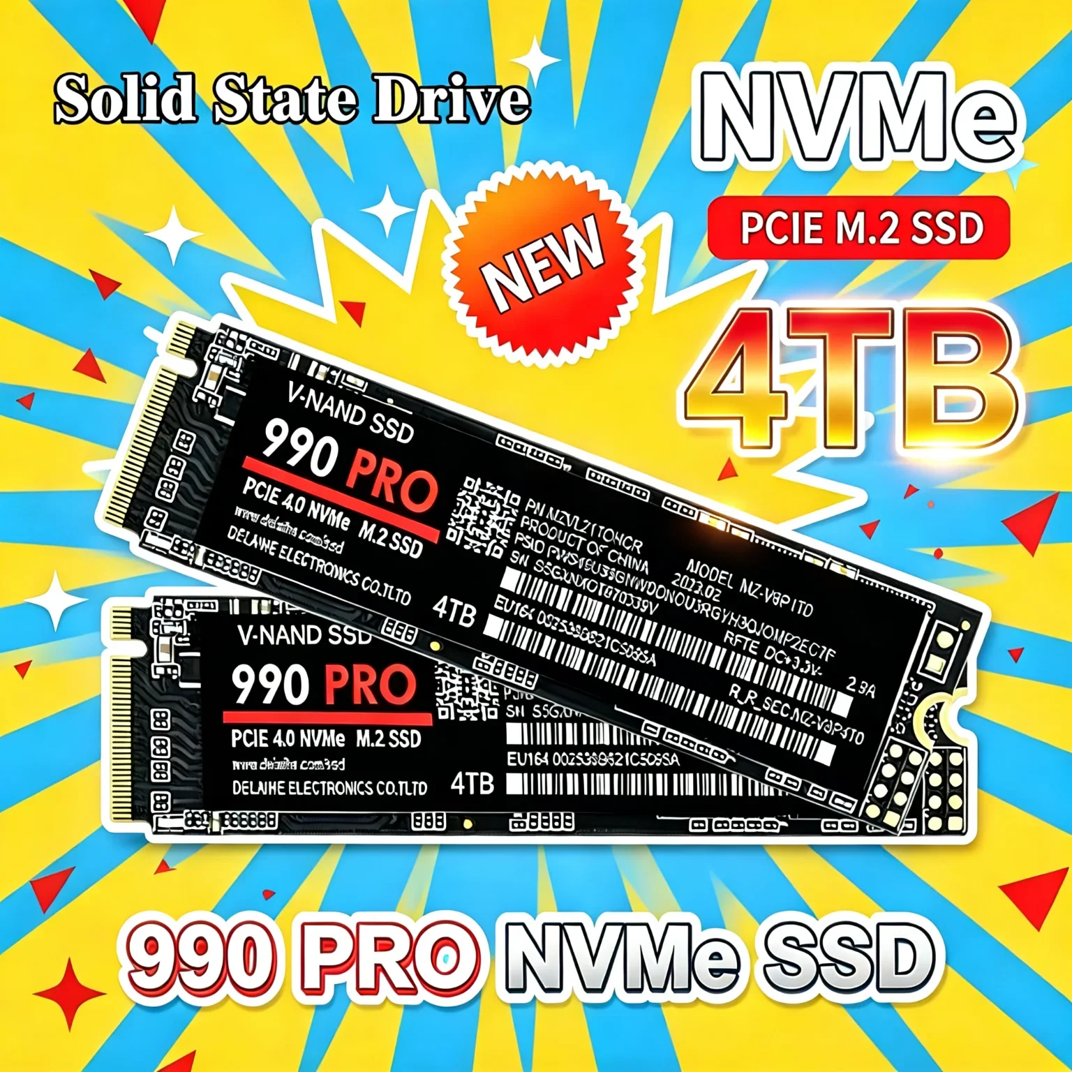 M.2 NVMe 990PRO Original SSD 1TB2TB Internal Solid State Hard Drive High Speed Internal Hard Disk for Laptop Desktop Notebook PC