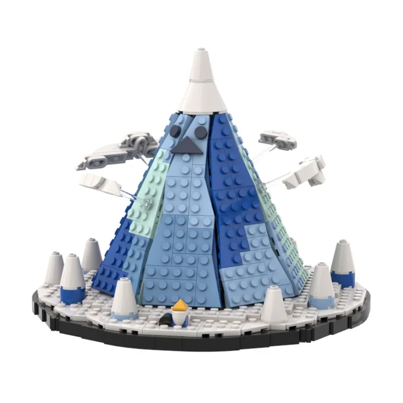 ストリートビュー Moc ビルディングブロックモジュラー氷王国モデル技術レンガ DIY 有名なシーンアセンブリ建設ギフトおもちゃ