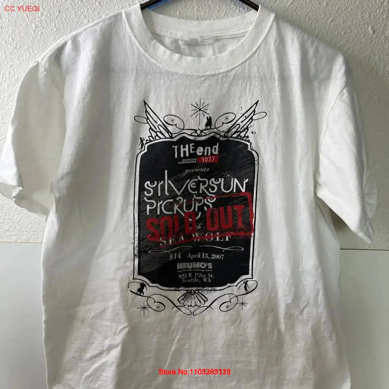 Редкая винтажная футболка Silversun Pickups Band, распроданная, размеры до 5XL, AR338, комфортная, модная, мягкая, с эффектом потертости