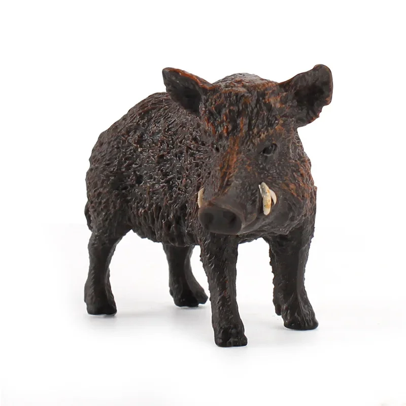 New 1PC Simulation Animal Wild Life Wild Boar PVC Model Cartoon Figure Kids Preschool Figurine Toy Home Decor Gift