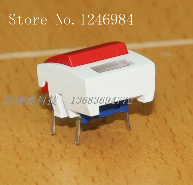 [SA]Denmark MEC white light box red button switch reset switch micro switch 3ATL6 + 1B08 + 2B061--50pcs/lot