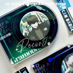 New Aesthetic CD Acrylic Round Metal Badge Holder Anime Character Souvenir Badge Display Storage Dustproof Stand Multiple Styles