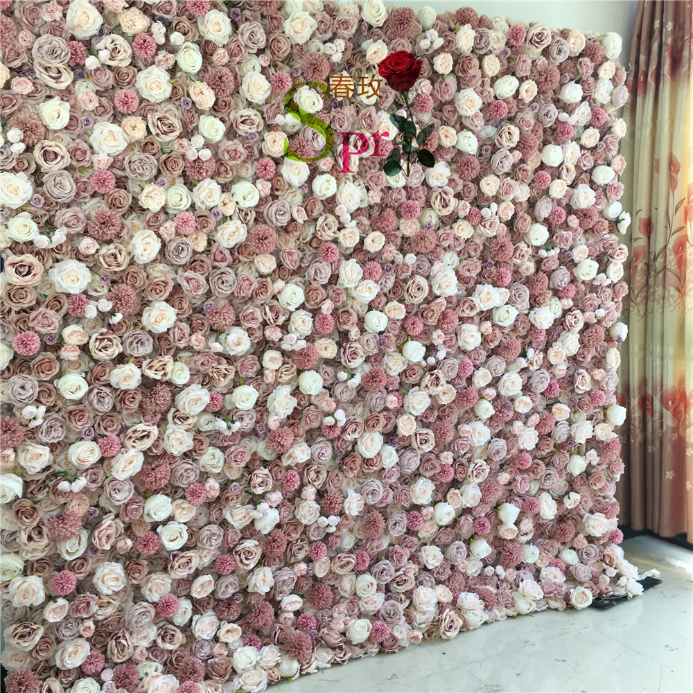 SPR roll up wall for baby show birthday party event Artificiais Wedding Ceremony Events Fabric Artificial Decorative 3d Wall