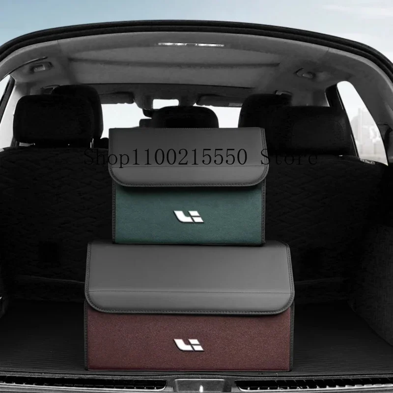 

For Li LiXiang ONE/L9/L8/L7 L6 Car Trunk Storage Box Rear Tailbox Cargo Organizer Fit Leading Ideal L7/L8/L9 Interior