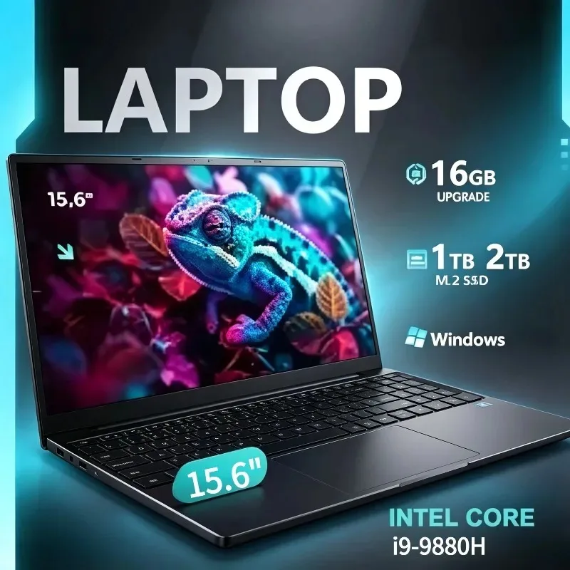 New Portable Business Black Intel Core i9-9880H 15.6