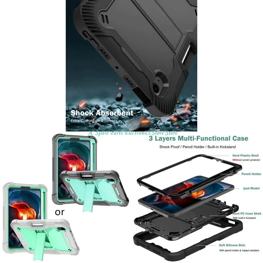 

SZ Tablets for Case Compatible New Mini 6 Generation Cover Holder, Lightweight Protective Soft Silicone Shockproof