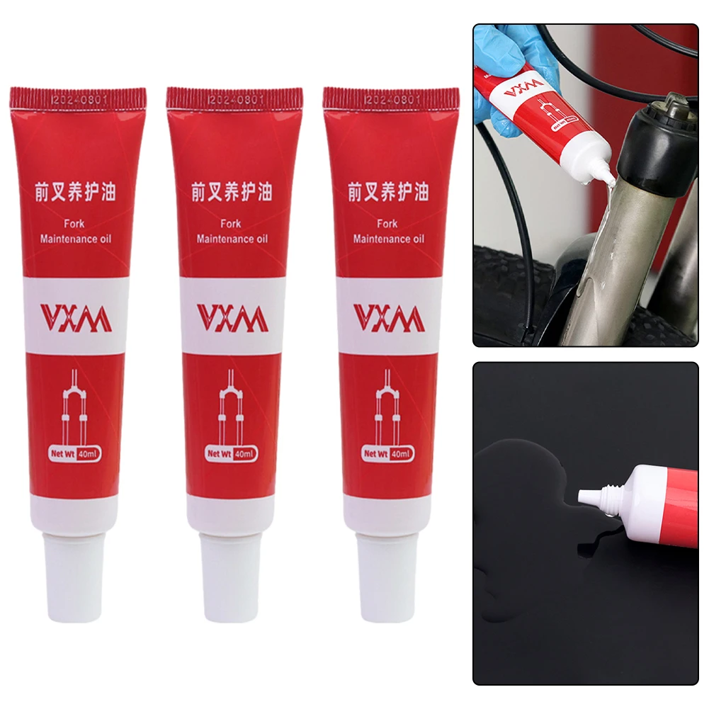 1pc/3PCS Road Bicycle Suspension Fork Grease Maintenance Oil 40ML Rustproof Lubricating Oil Bike Maintenance Tools