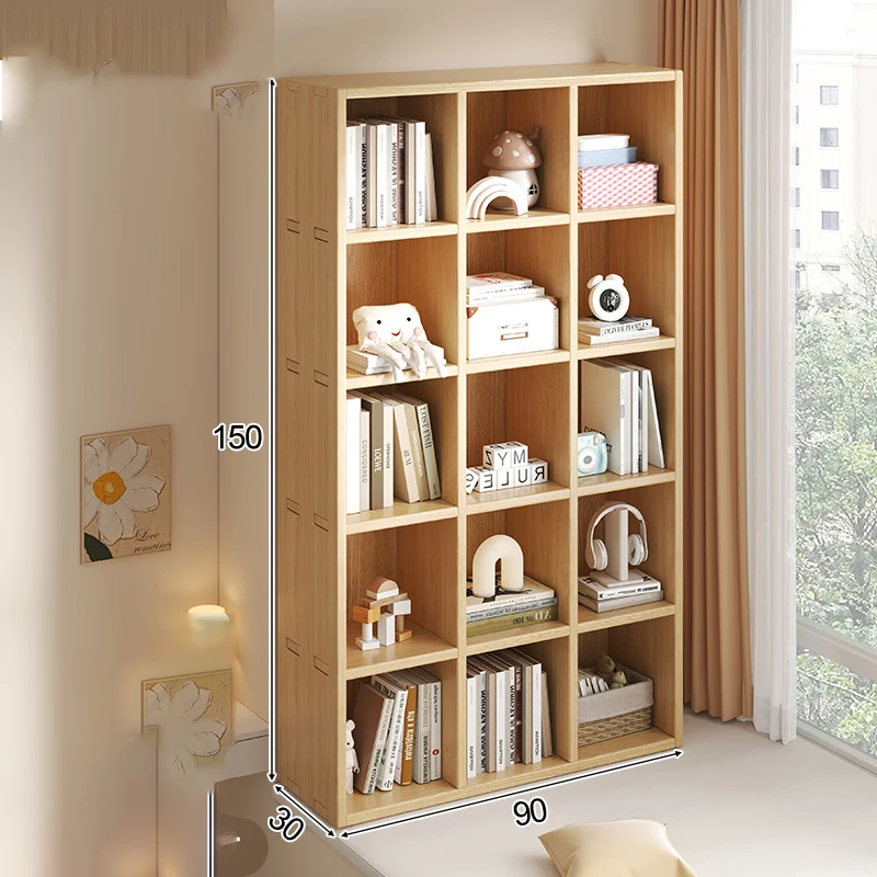 Solid Wood Bookshelf Balcony Storage Cabinet Simple Cute Modern Luxucy Room Bookself Jewelry Retro Schrank Cajoneras Furniture