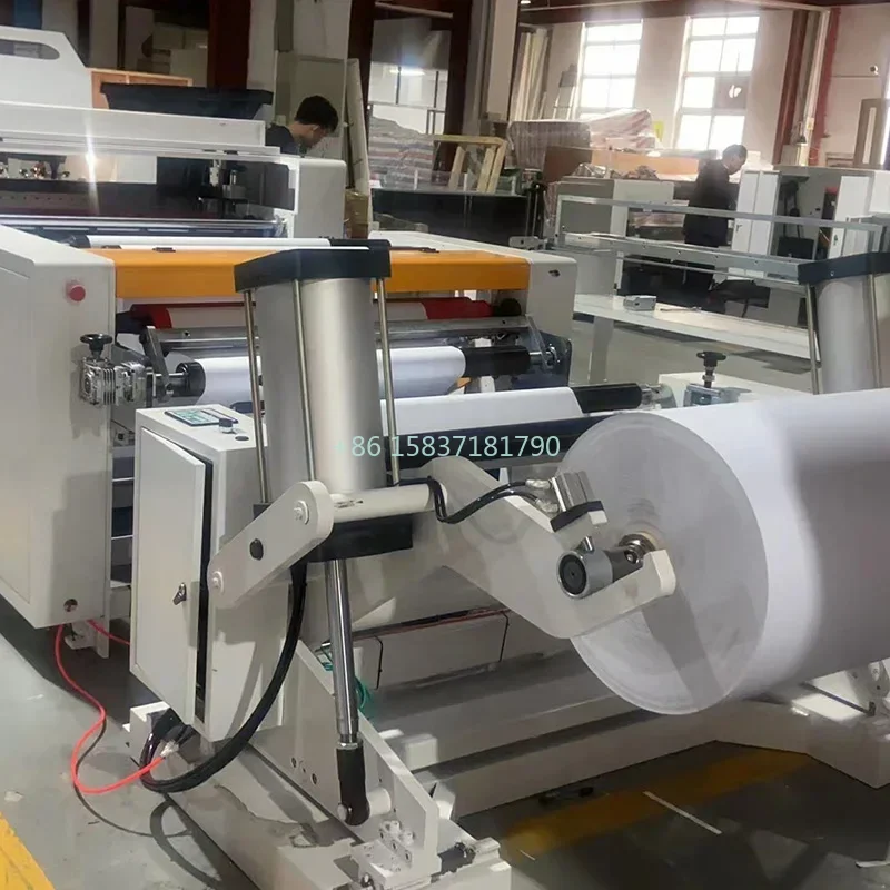 Automatic Thermal Roll Paper Cutter Machine Special A3 A4 Blank Paper Roll To Sheet Die Cutting Packing Production Line for Iraq