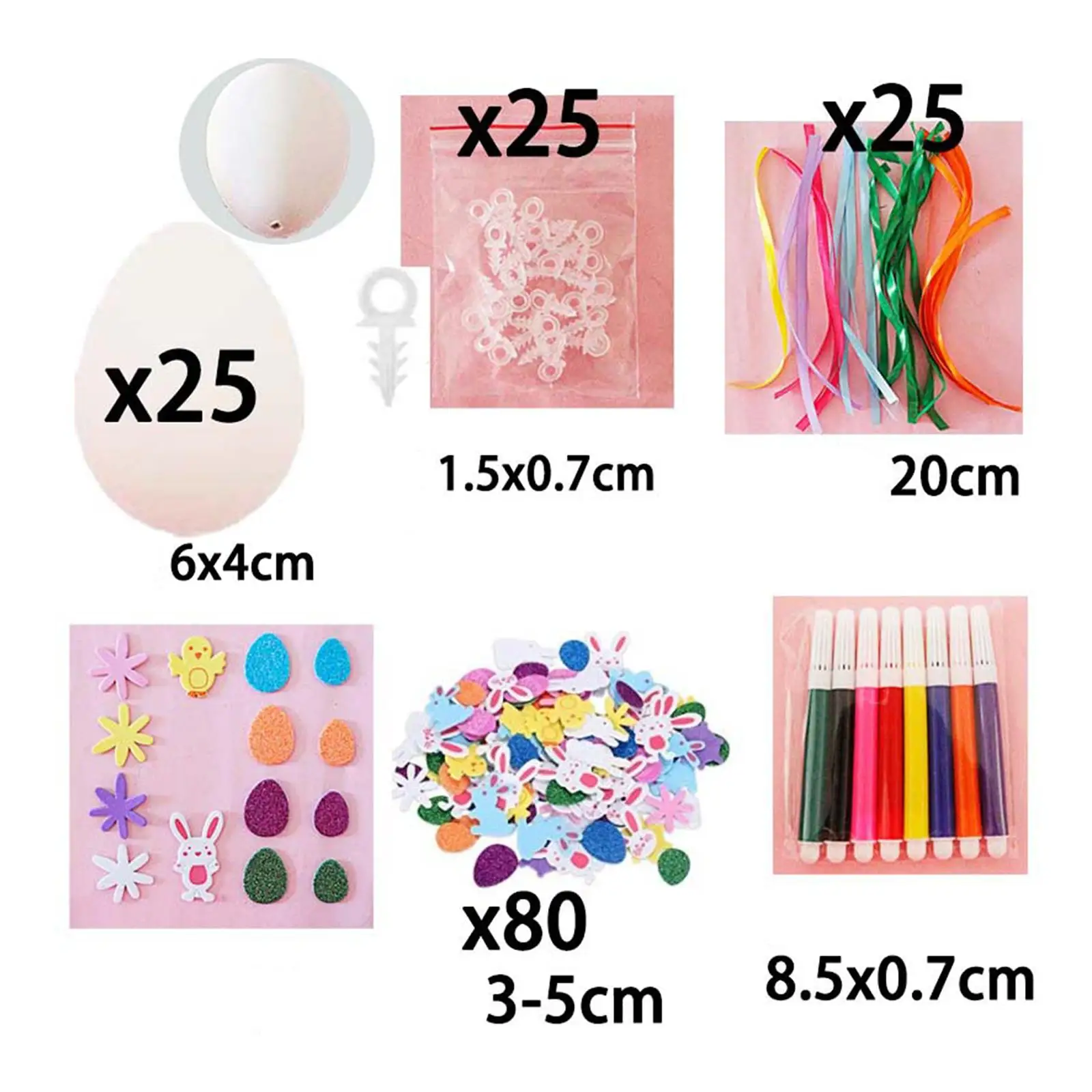 Artificial Easter Eggs Craft Kit Children for Kitchen Decoration