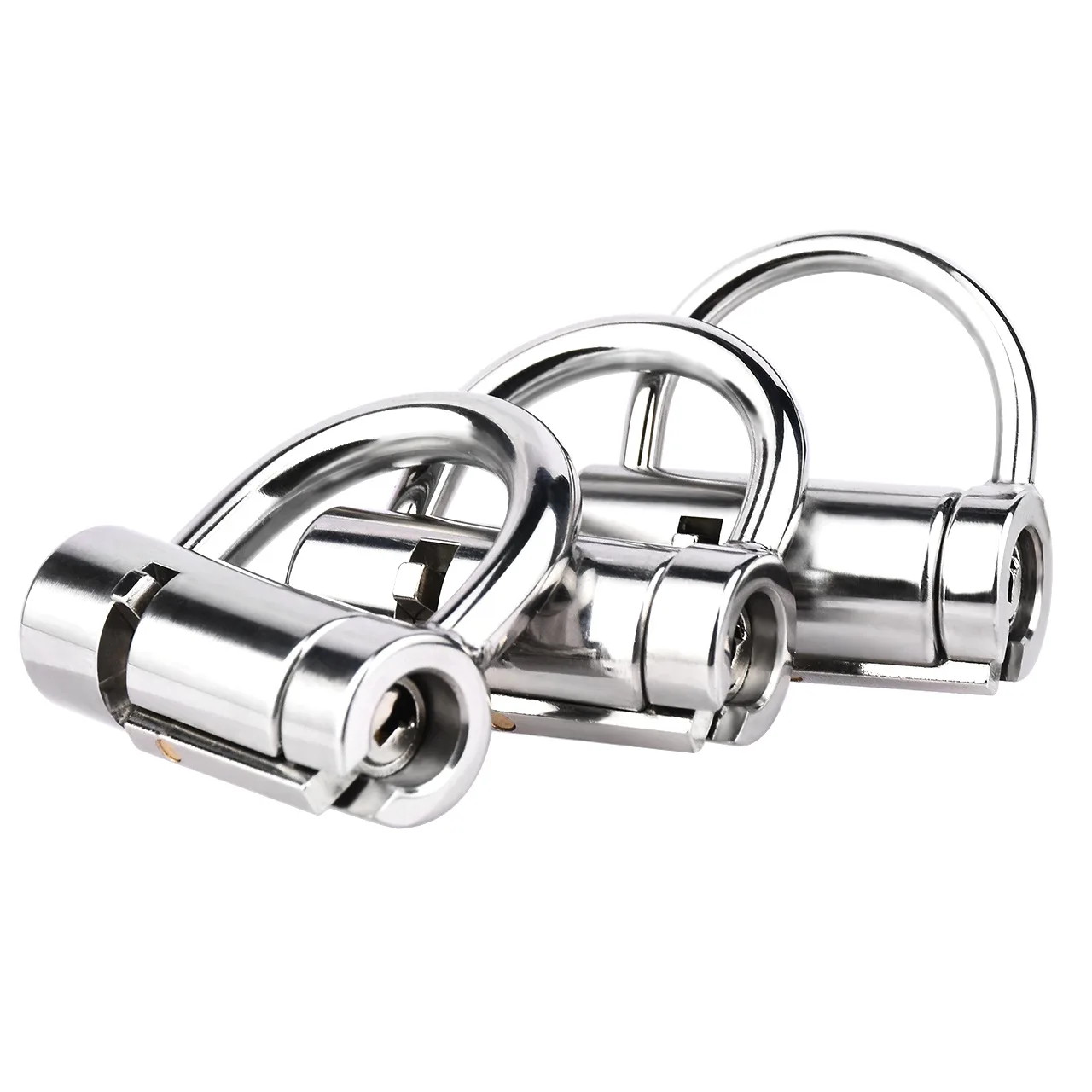 New Male Luxury Chastity Device Stainless Steel Cock Penis Cage with Titanium Plug PA Magic Lock Sex Toy BDSM Bondage Adult Game