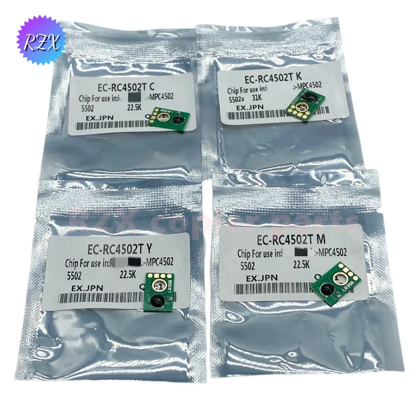 

High Quality Toner Cartridge Chip For Ricoh MP C4502 C5502 C3002 C3502 Powder Box Counting Chip Copier Parts Powder Chip