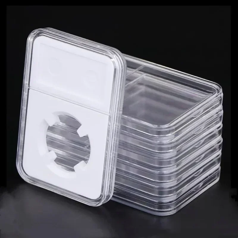 

1/3pcs 38.5/40mm Plastic Storage Accessories Case Container Display Protector Slab Transparent Coin Box Collectibles Coin Holder