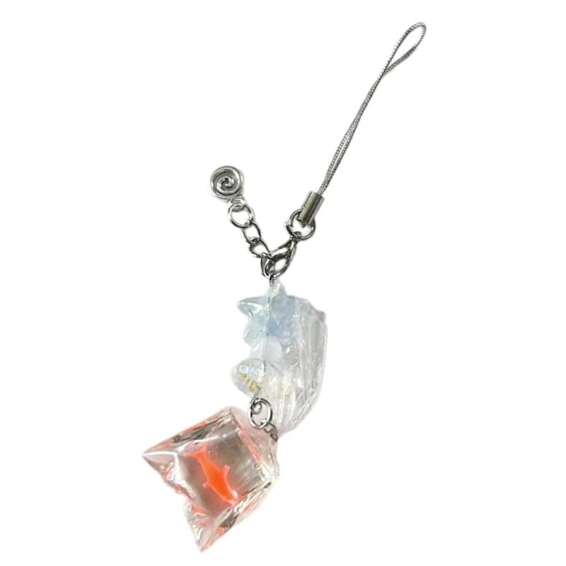 Handmade Pendant Unique Fish Key Adornment Delicate Fruit Hanging Decors Stylish Phone Charm Suitable for Any Occasion