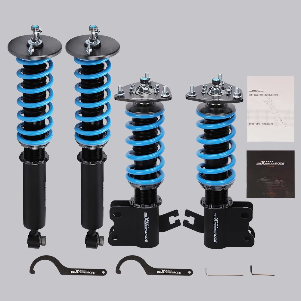 

4pcs Coilovers Shocks Strut For Nissan 240sx S14 Silvia 1994-98 Adjustable Height Suspension Shock Spring Coilover Lowering Kit