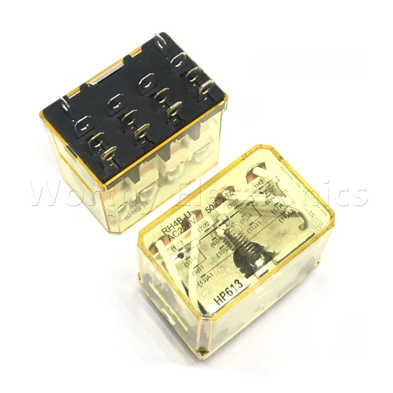 

Free shipping 10pcs/lot relay 220VAC/110VAC 14PIN RH4B-U-AC220V RH4B-U-AC110V