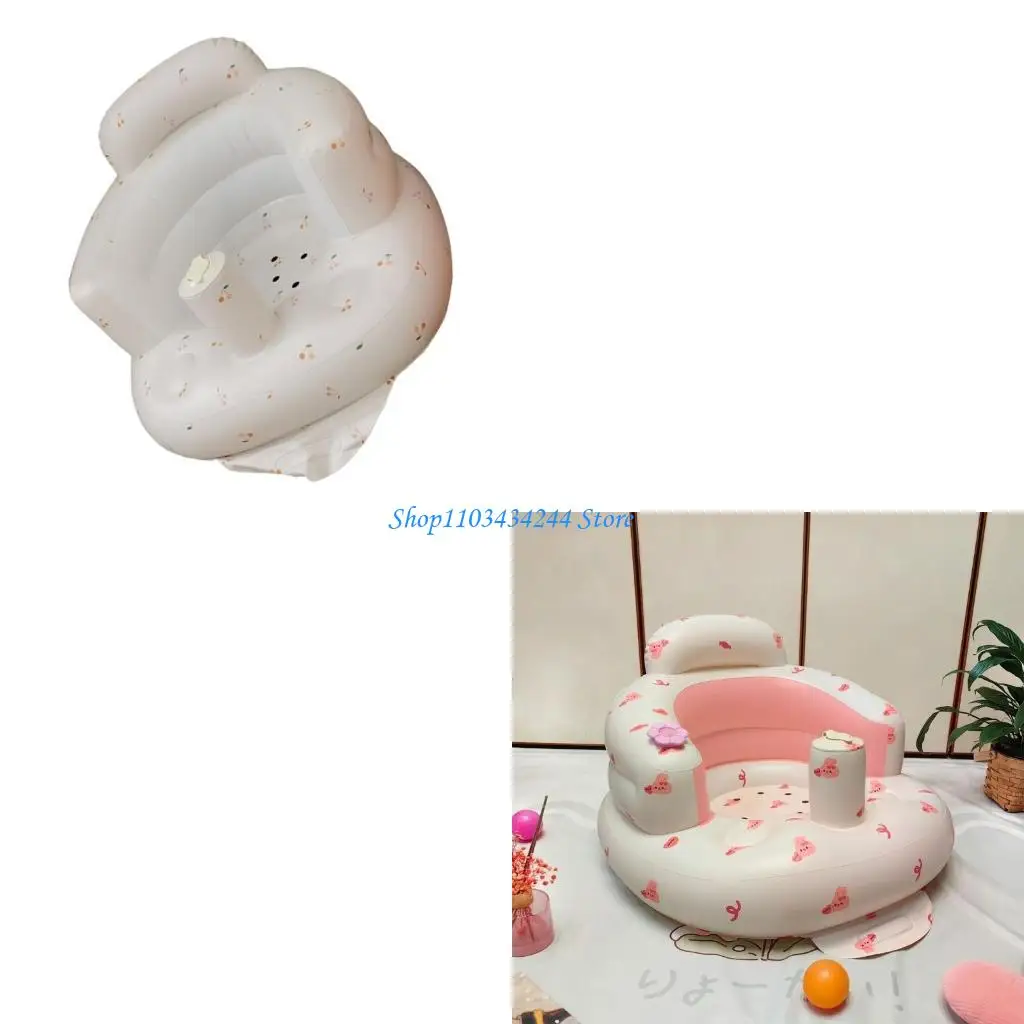 كرسي دعم الطفل خفيف الوزن قابل للنفخ على شكل أرنب كرسي تعلم الطفل مريح لدعم الطفل متعدد الوظائف