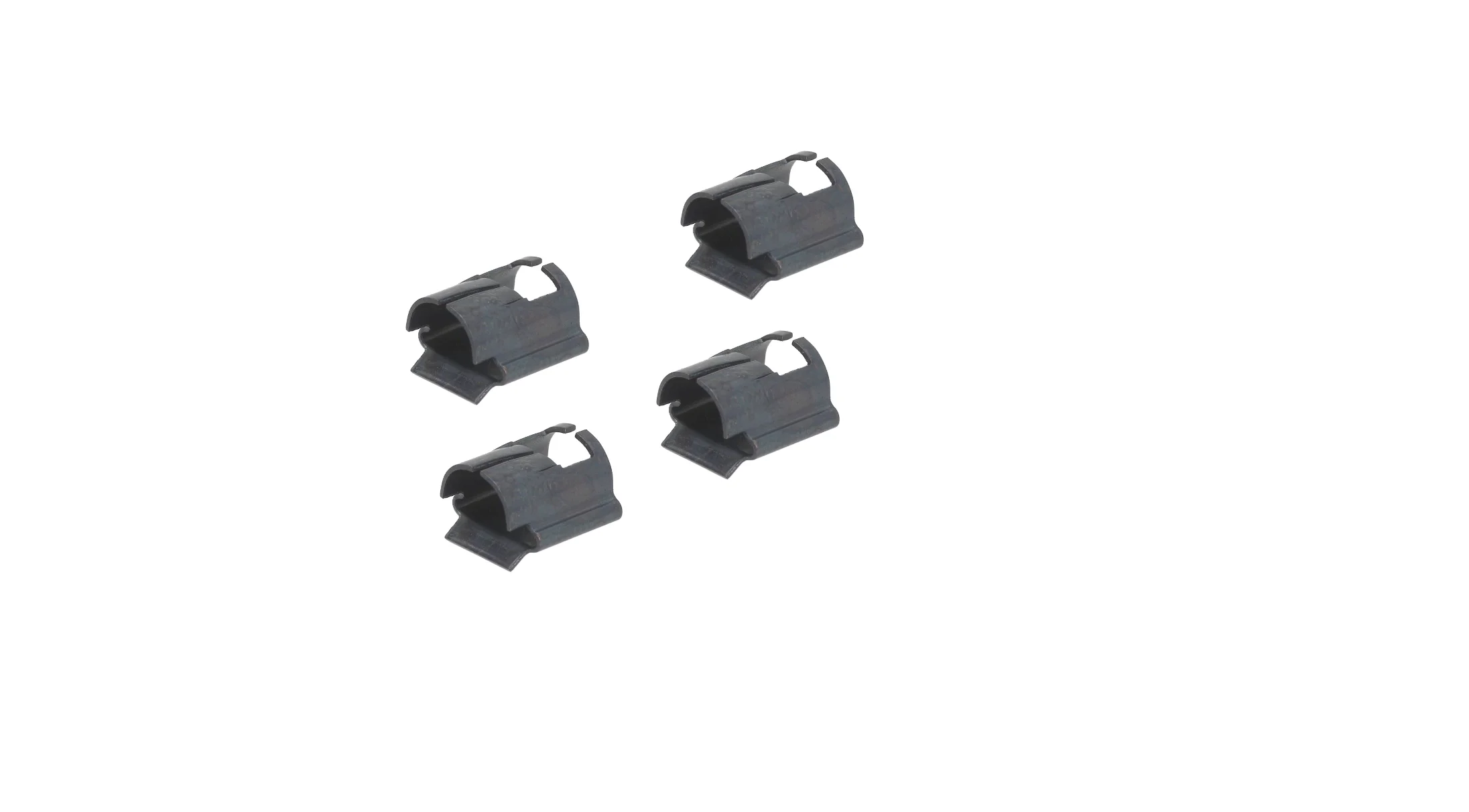 4 X D SHAFT PUSH ON CONTROL KNOB SECURING METAL SPRING CLIPS ANGELO PO SILKO EGO