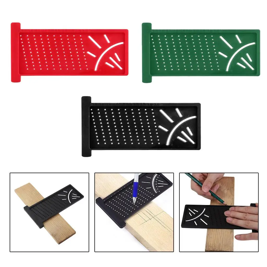 Woodworking Pen T Type Marking Ruler Hole Measuring Tool with