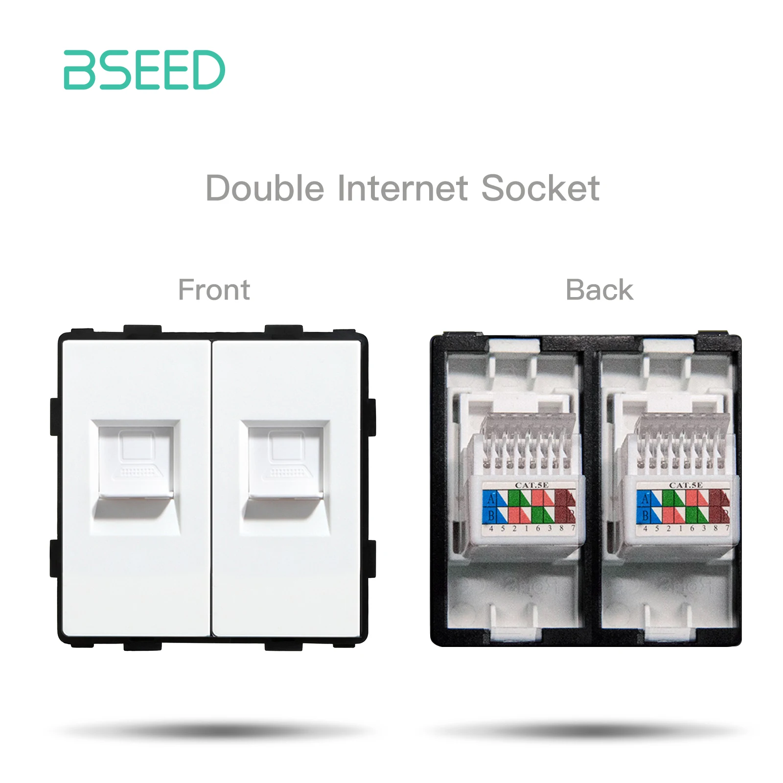Bseed eu standard usb steckdose rj45 internet fernseher st funktions teile wand steckdose nur glasscheibe diy kombination