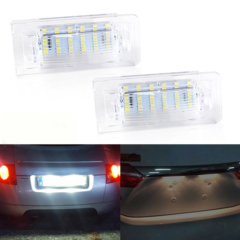 

2Pcs LED License Number Plate Light Lamps For Audi TT 8N MK1 Audi Roadster 8N9 Audi TT Coupe 8N3 Number Lamps Car Accessories