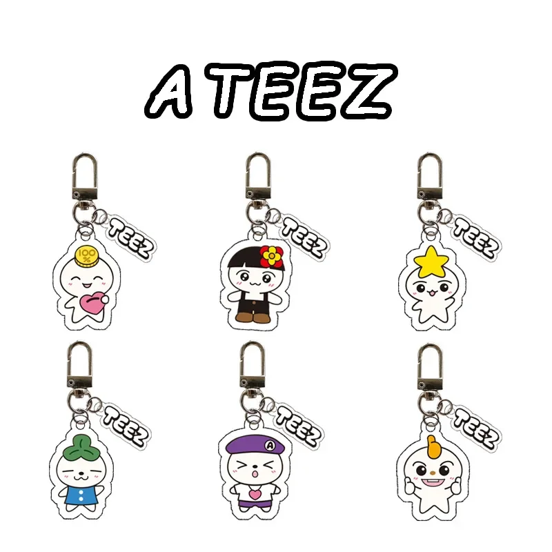 ATEEZ Cartoon Character Keyring 