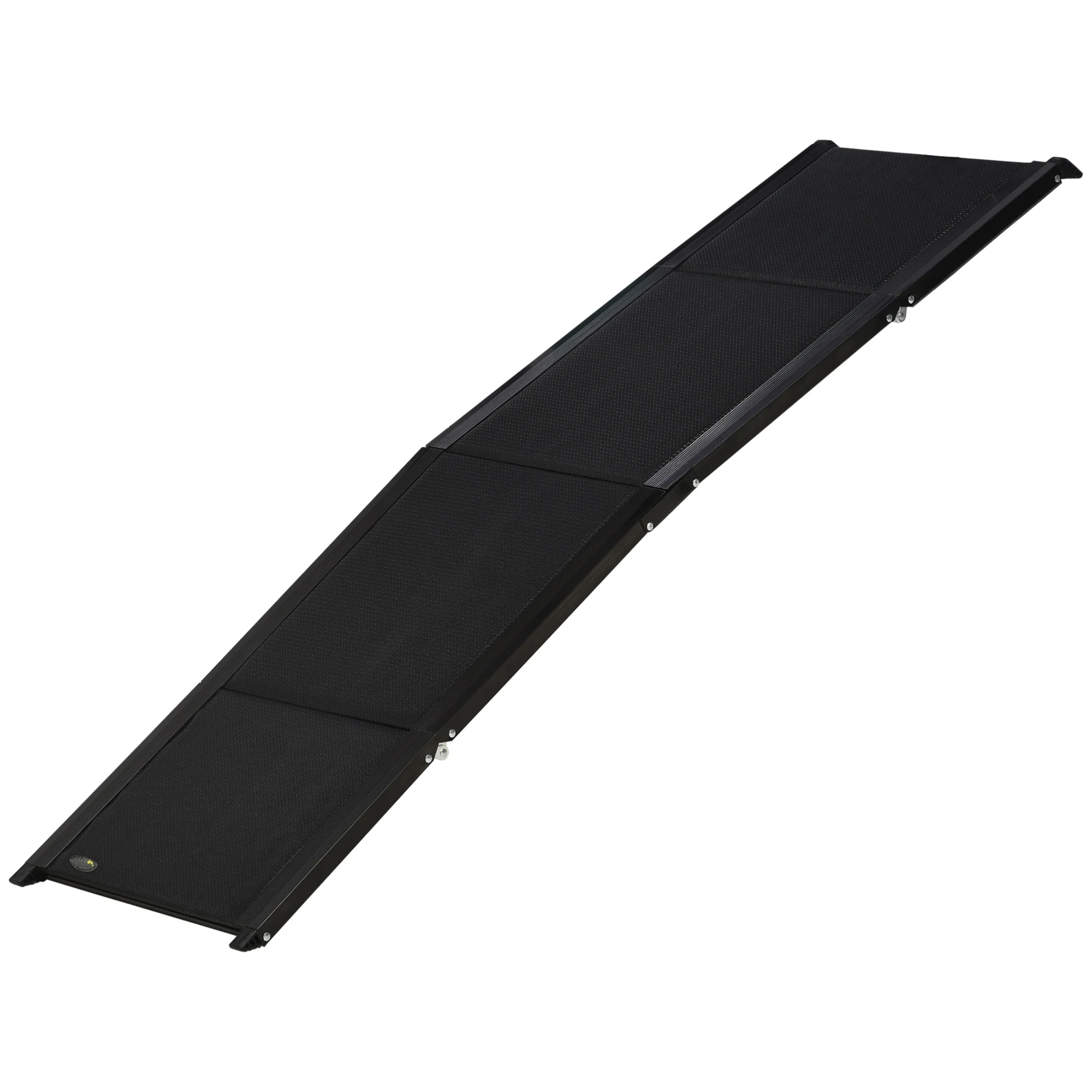 PawHut aluminum folding dog ramp for car 158x43,5x2,5 cm black